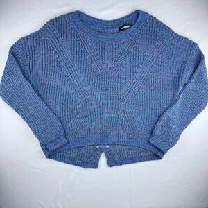Express Cable Knit Split Back Sweater